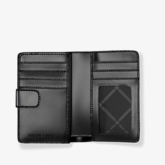 Michael Kors Jet Set Medium Two-Tone Logo Wallet - Picture 2 of 4